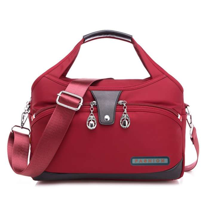 High Quality Large Capacity Waterproof Anti-theft Fashion Ladies Bag (Merun)